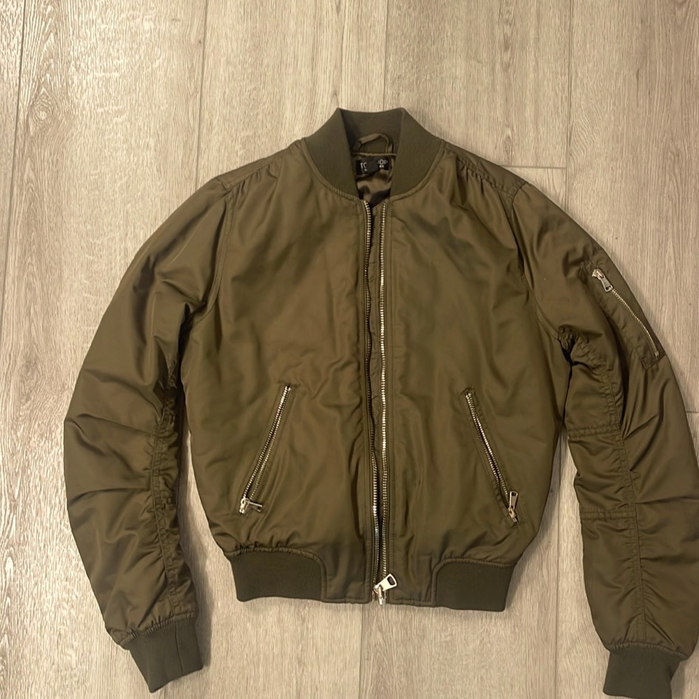 Topshop women’s bomber jacket. U.S. Size 2